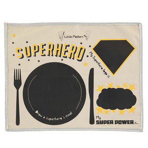 Chalkboard Placemat Superhero