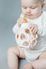 Load image into Gallery viewer, Glass Bottle with Star Ball Cover Pink
